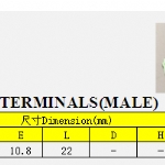 4. 250直型公端子