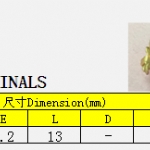 1.仪表灯座端子